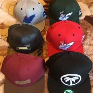 6 Hat LOT (Pink Dolphin, MATIX,  Etc)