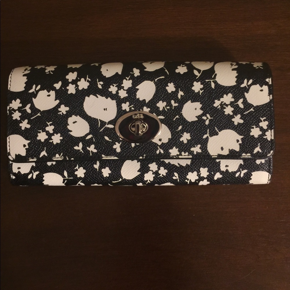 Coach Floral Wallet! New!