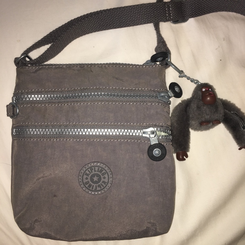 GREY KIPLING PURSE