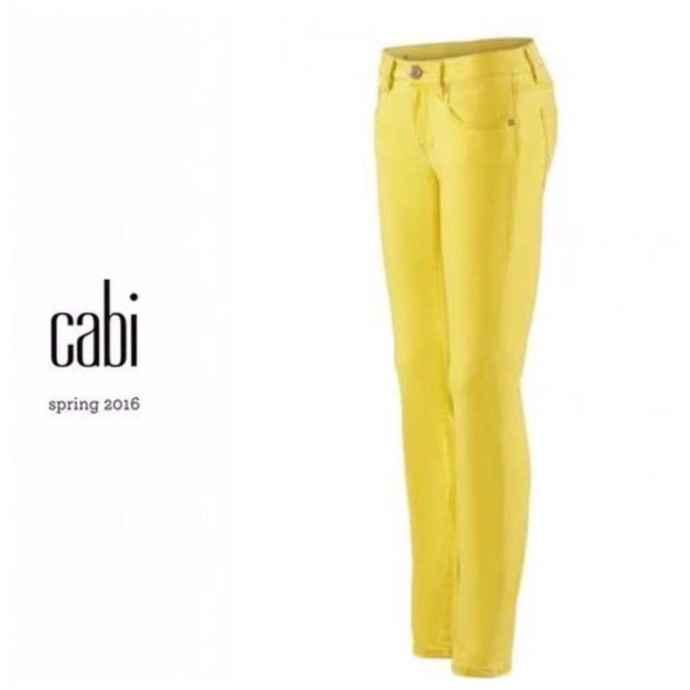 Cabi Citron Skinny Jeans Size 8 Curvy in VGUC