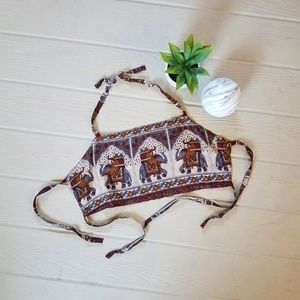 Vintage 70s Reversible Indian Boho Halter Top Vintage 70s Reversible Indian Boho Halter Top