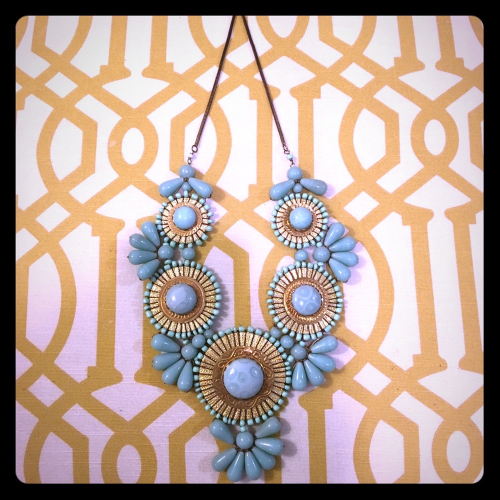 Turquoise statement necklace