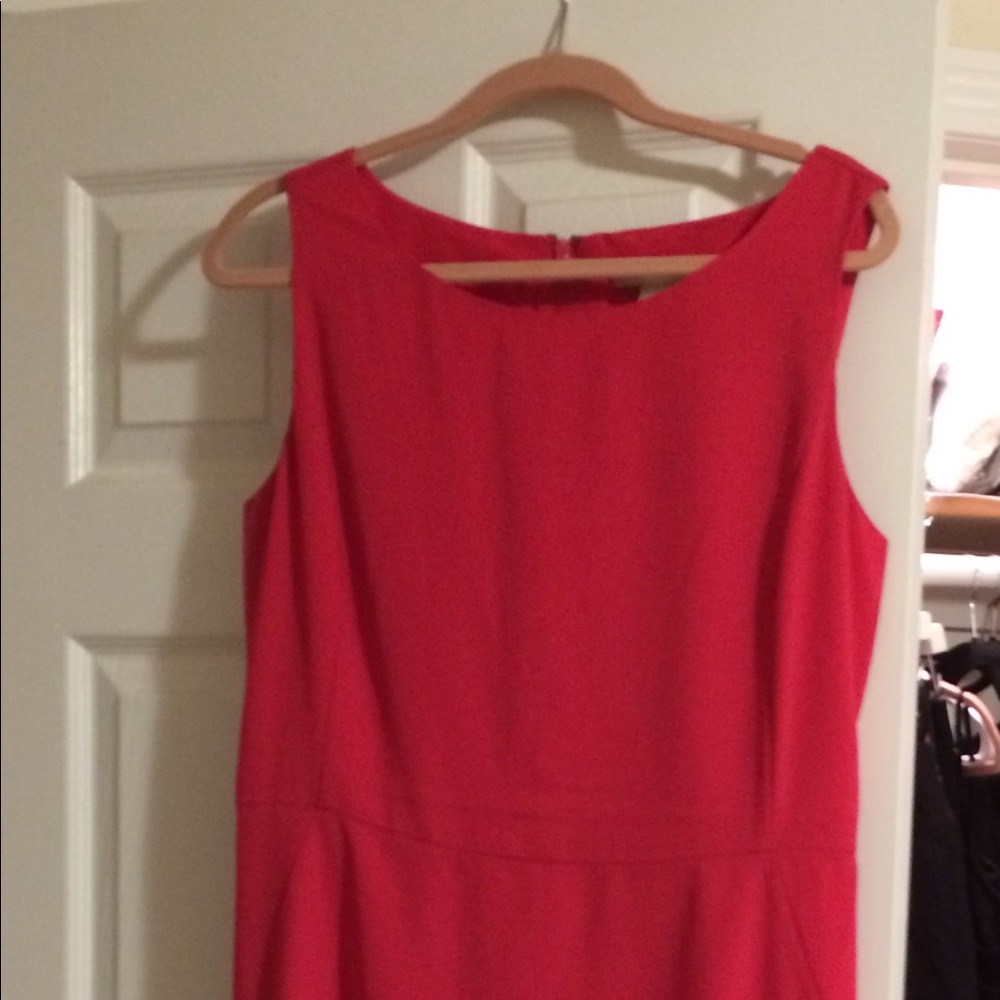 Size 12p banana republic dress red pink hue