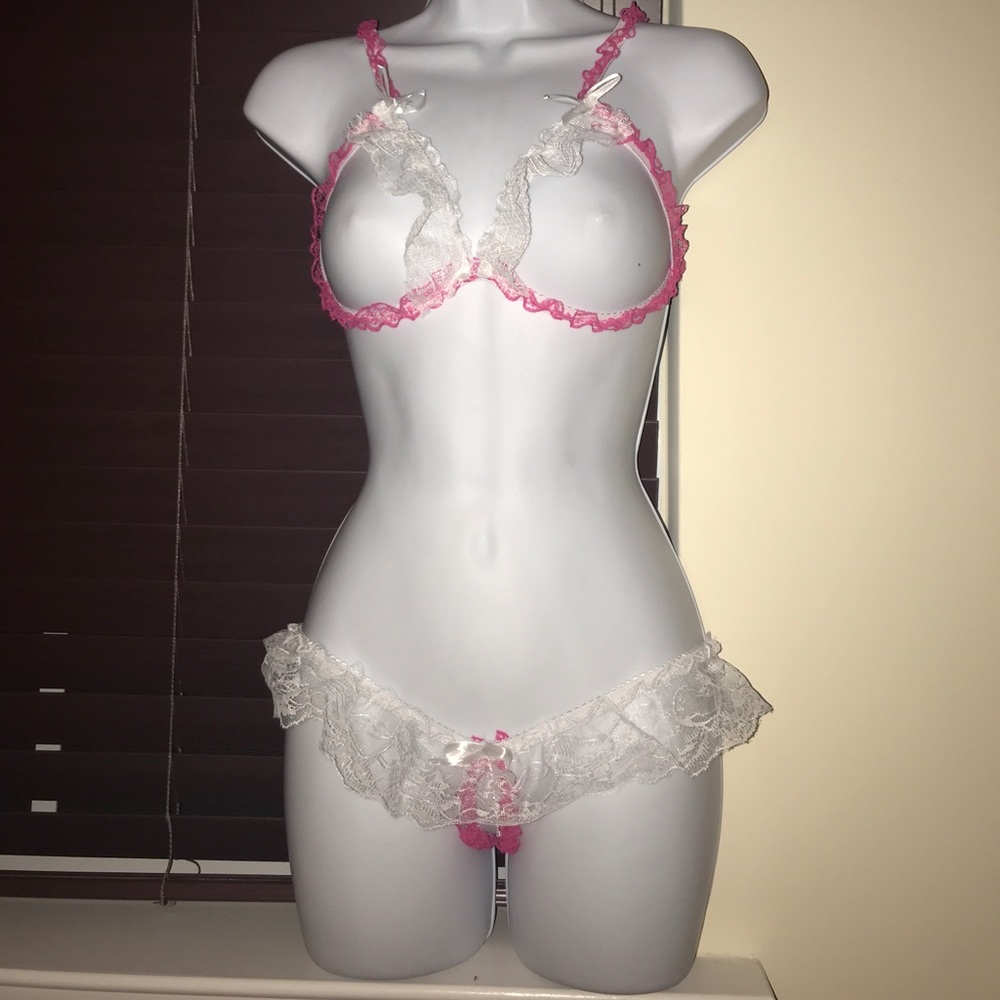 2 pcs Sexy Lingerie Set with Top & Panties