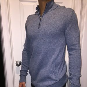 Light blue men's large Gap quarter zip
