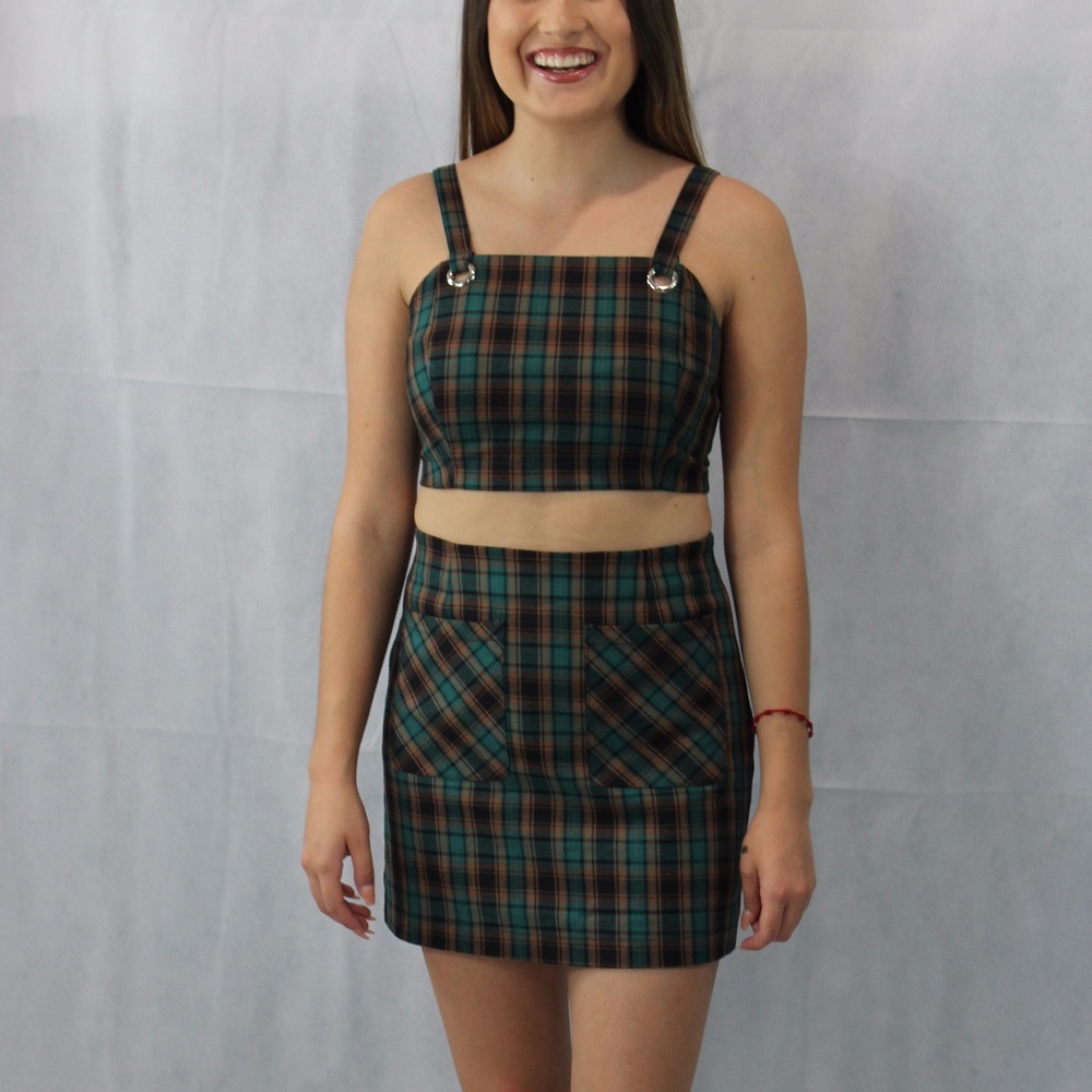 🆕Honey Punch 2-Piece Plaid Set - Picture 2 of 6
