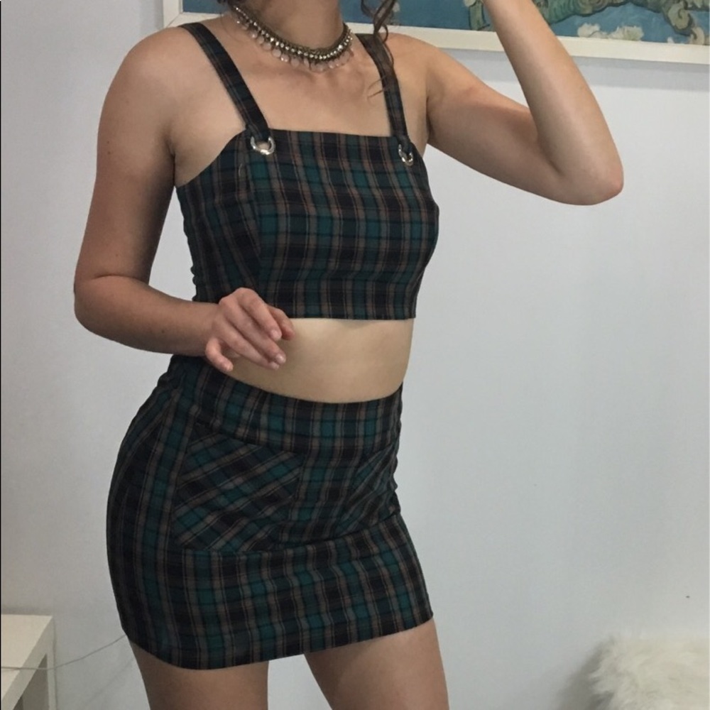 🆕Honey Punch 2-Piece Plaid Set - Picture 1 of 6