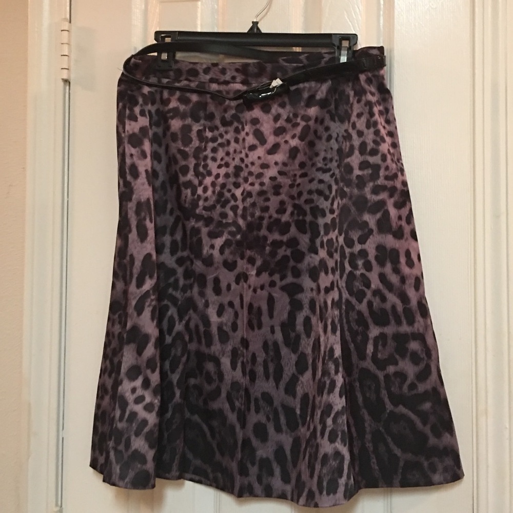 Animal print pencil skirt