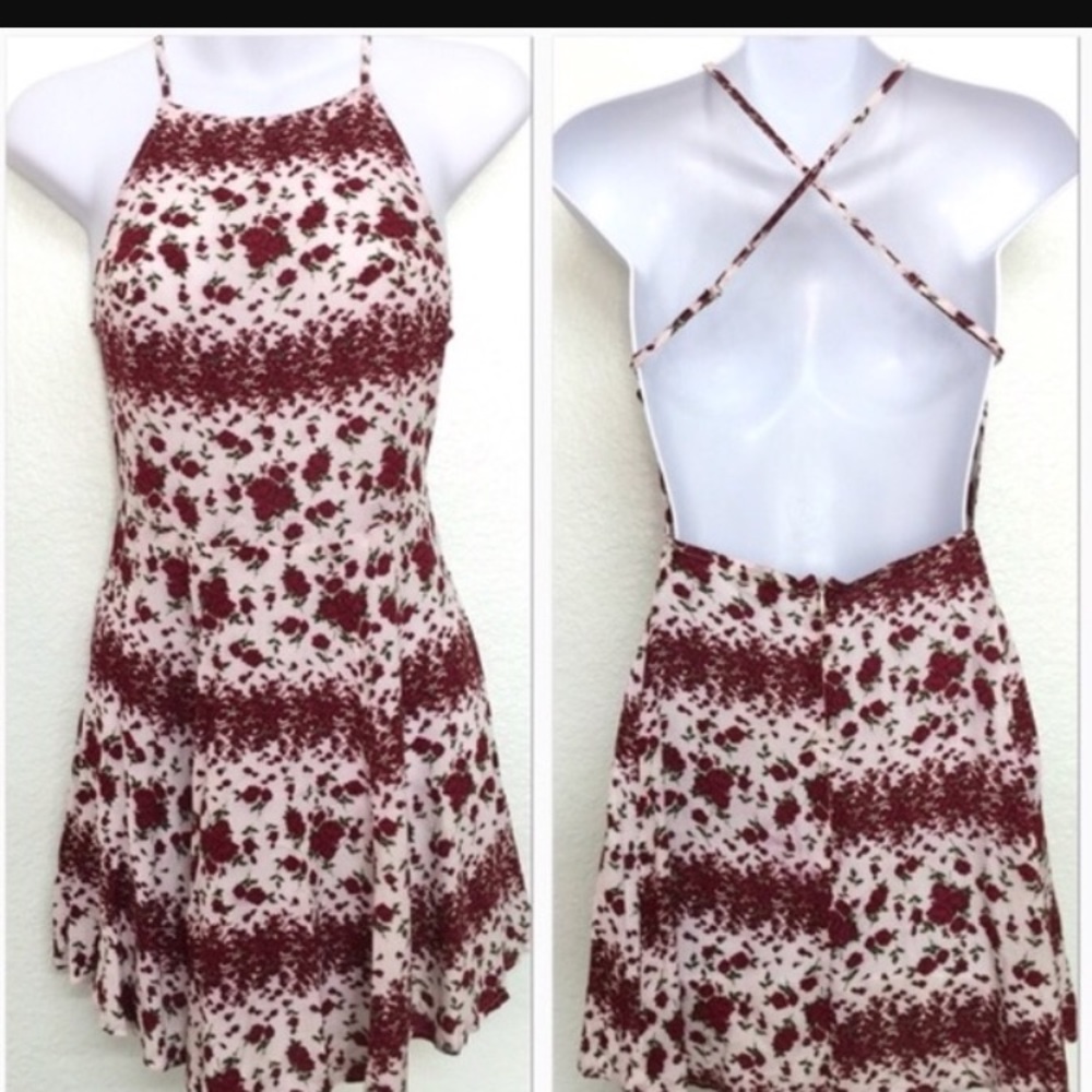Brandy Melville rose backless dress