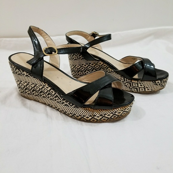 CL by Chinese Laundry Black Duet Wedge Heels - Picture 2 of 7