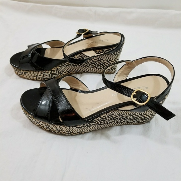 CL by Chinese Laundry Black Duet Wedge Heels - Picture 4 of 7