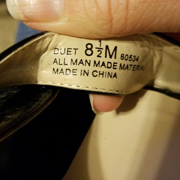 CL by Chinese Laundry Black Duet Wedge Heels - Picture 7 of 7