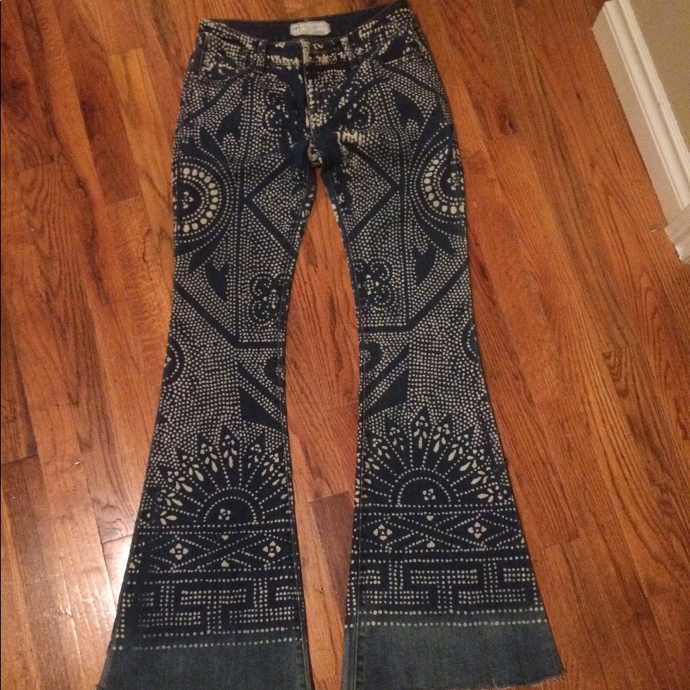 Free people, printed bell bottoms