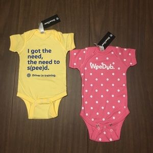 2 VW Enthusiast Onesies! New with tags!