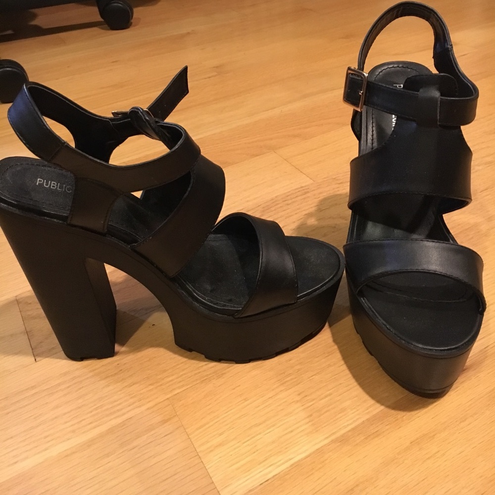 Platform strappy sandal heels from Public Desire