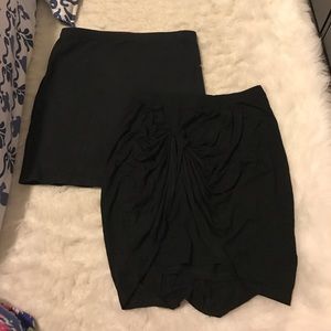 Set of 2 Black Skirts