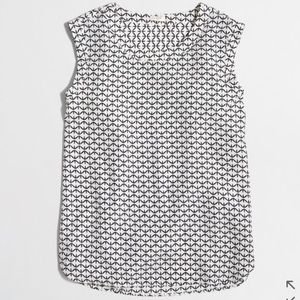 J. Crew Drapey Printed Sleeveless Top