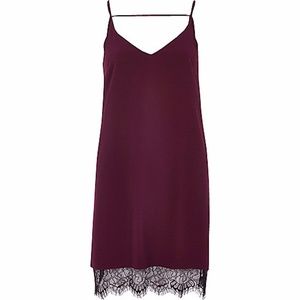 IWA57 - Lace Hem Slip Dress Size US 12