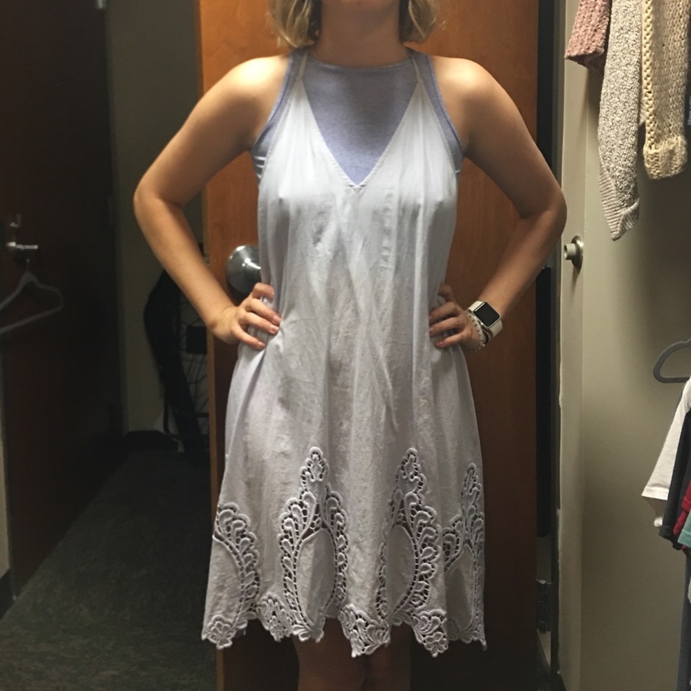 Free people slip with matching bra