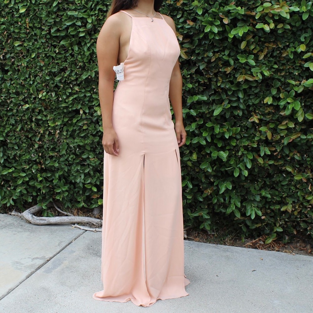 FAME AND PARTNERS FORMAL MAXI GOWN WITH SLITS