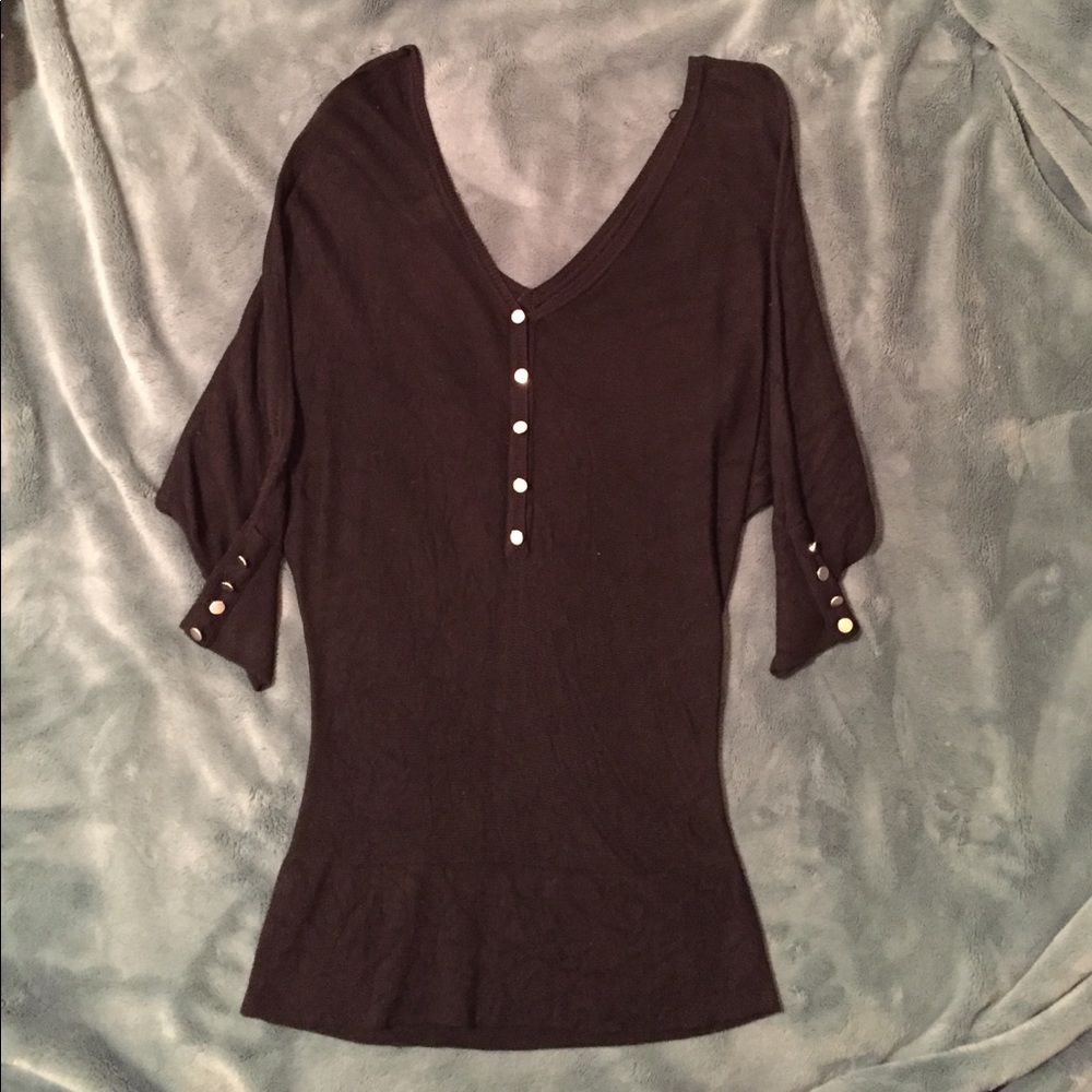 White House Black Market Black Sweater