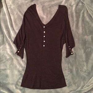 White House Black Market Black Sweater
