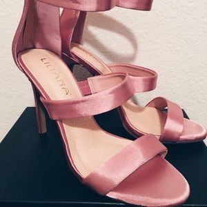 Liliana Shoes - Dusty Pink Silky High Heels Liliana Shoes - Dusty Pink Silky High Heels