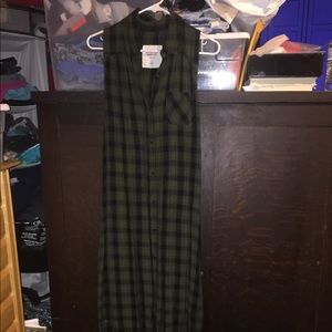 NWOT Mossimo high low plaid dress