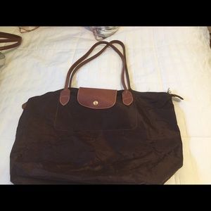 Longchamp Large Le Pliage nylon shoulder tote