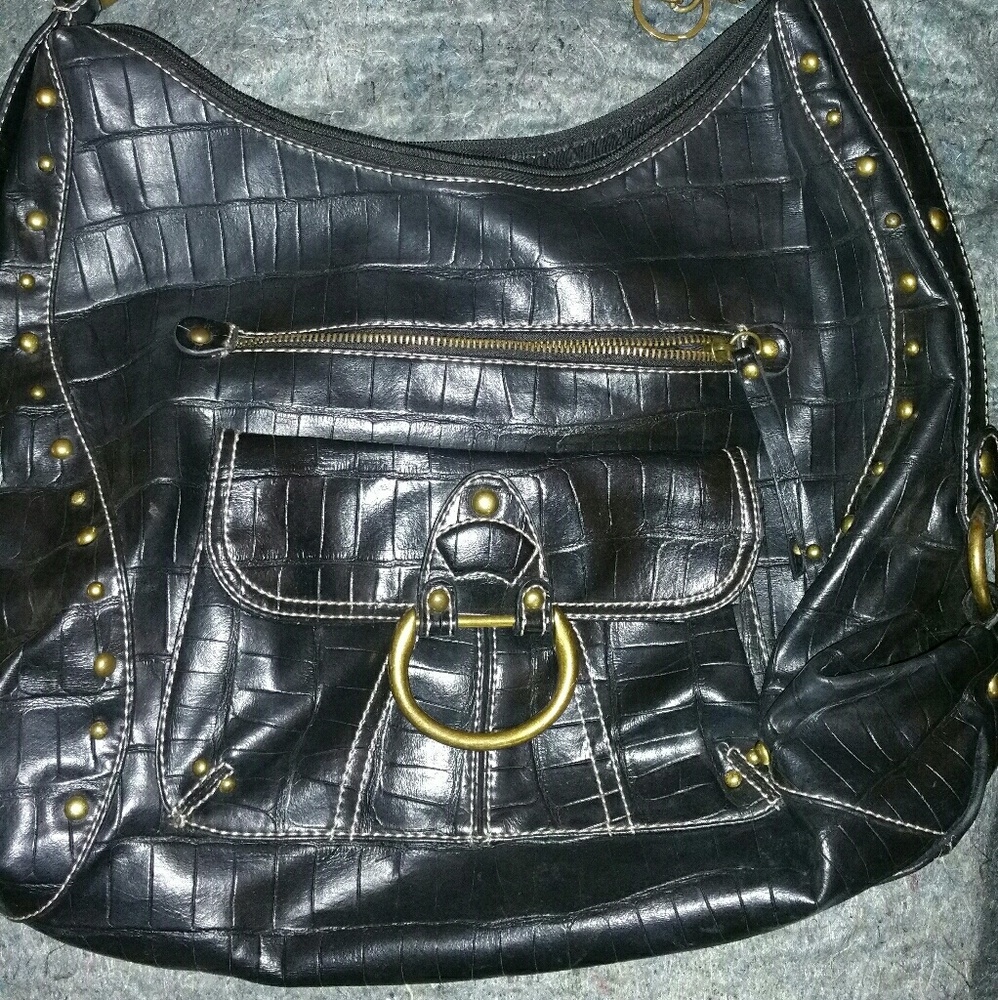 Black hobo purse