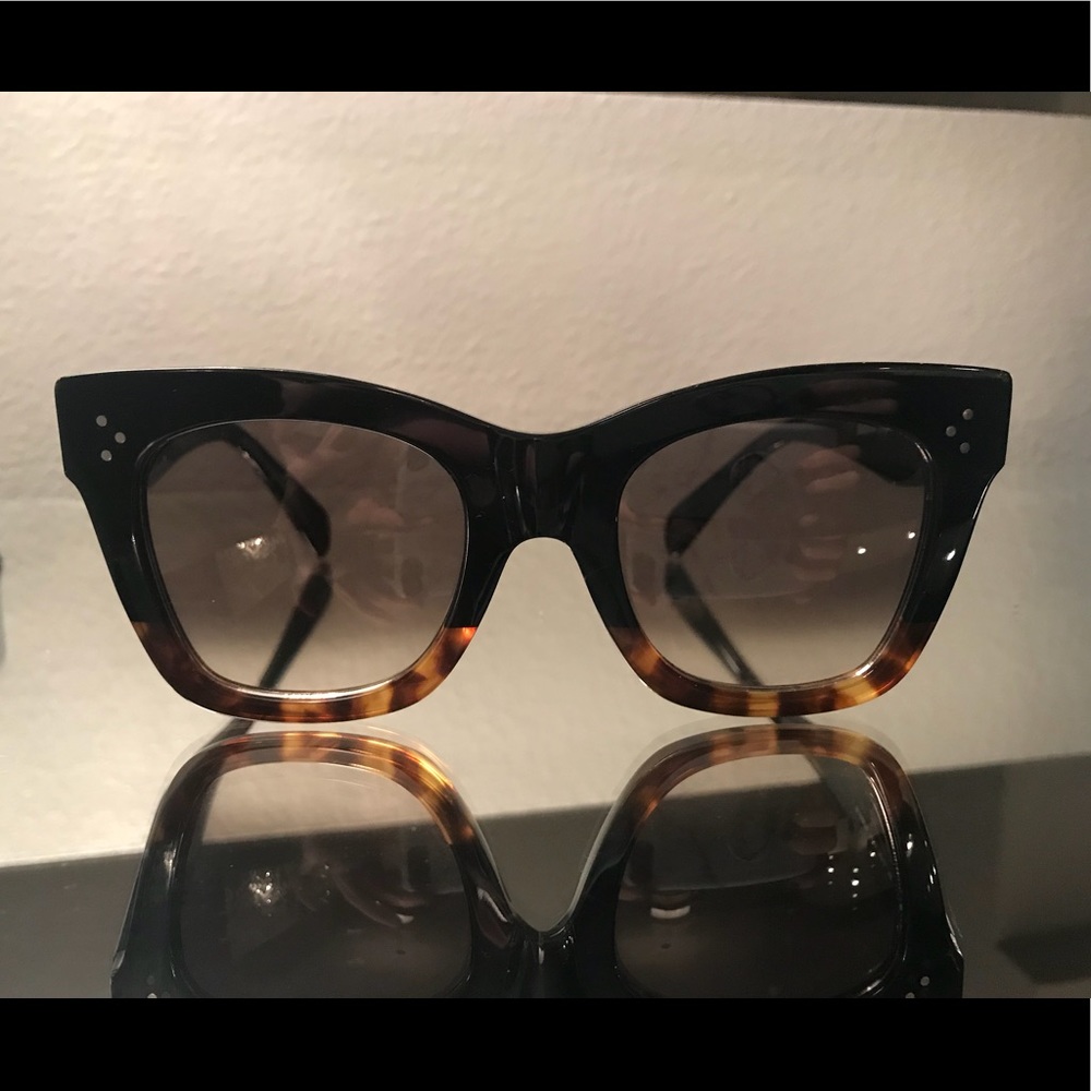 Céline black tortoise Havana two tone