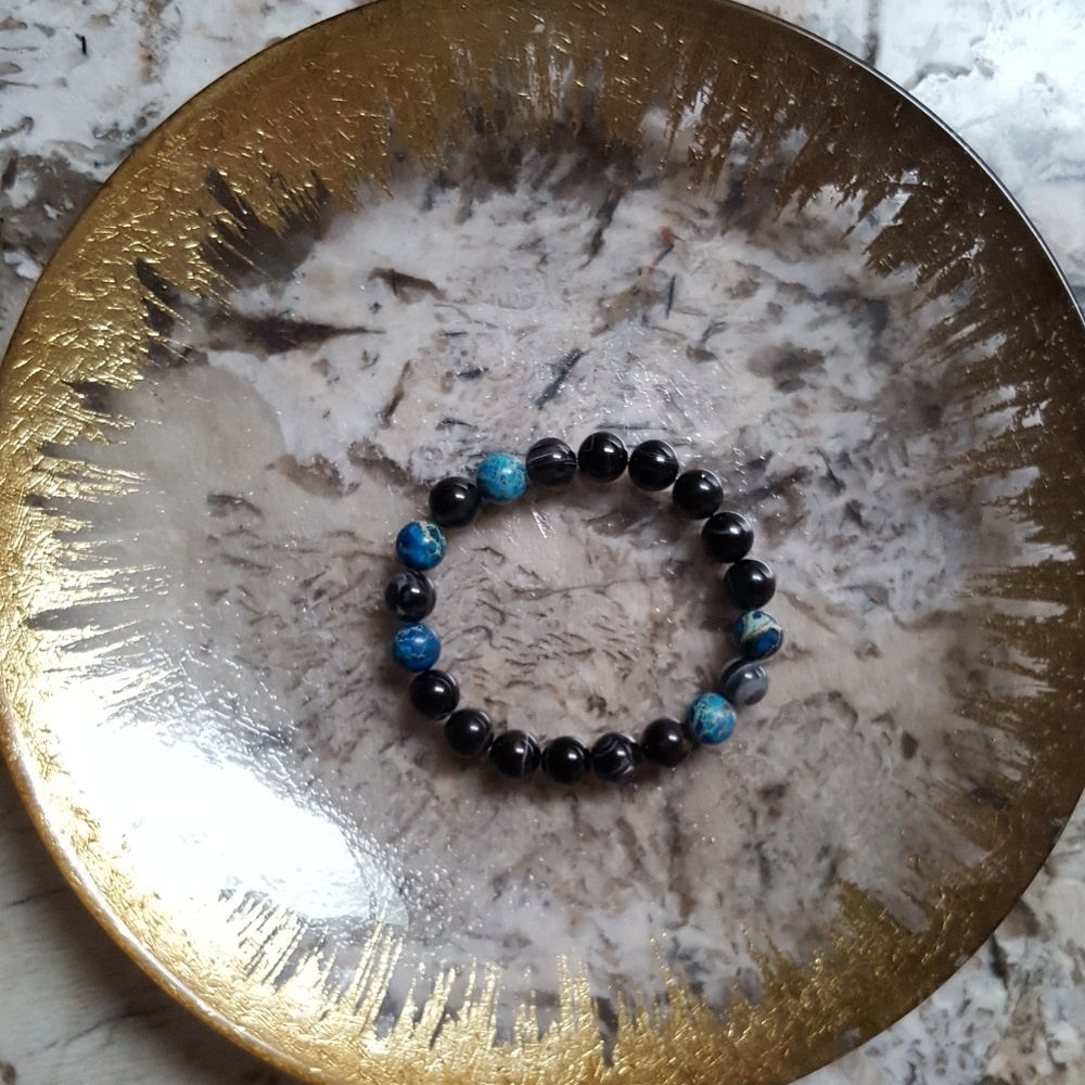 Mens beaded bracelet