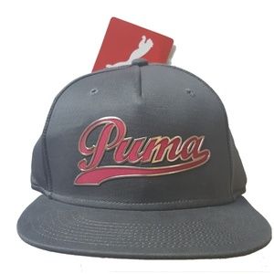 PUMA Pink & Grey Flat Brim Snapback