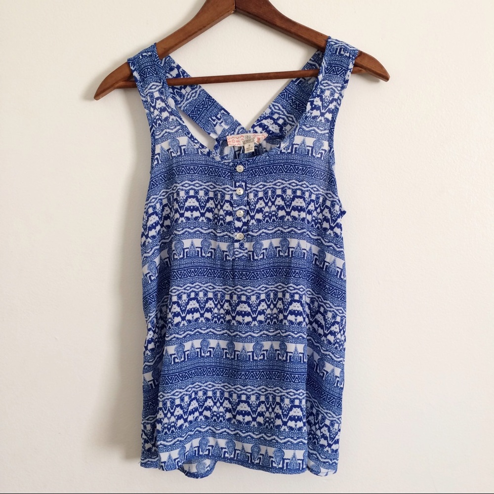 NWT Pink Republic Racerback Tank Blouse