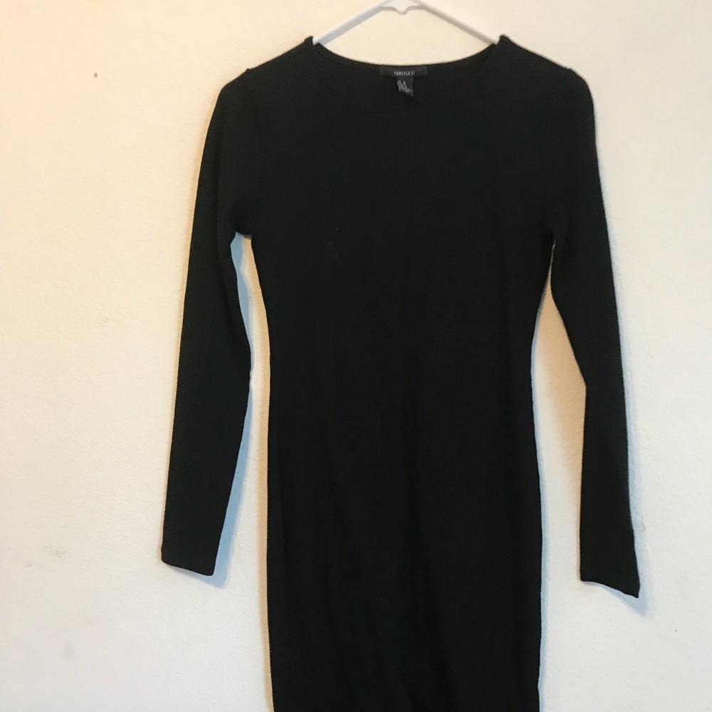 Black full sleeve bodycon