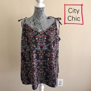 City Chic Floral Top