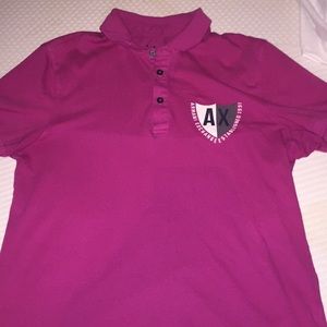 Pink Armani exchange shirt