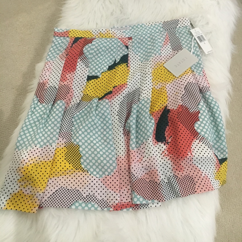 1. State 1969 Sea Glass Printed Skirt