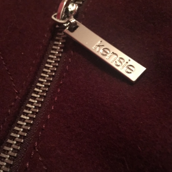 Maroon Kensie Wool coat - Picture 4 of 5