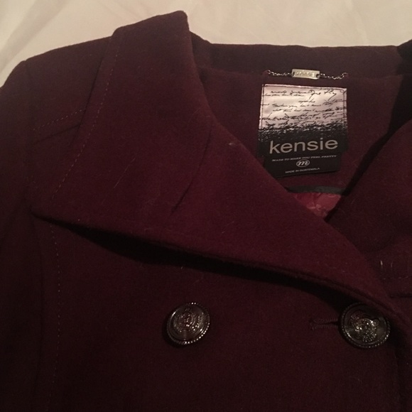 Maroon Kensie Wool coat - Picture 5 of 5