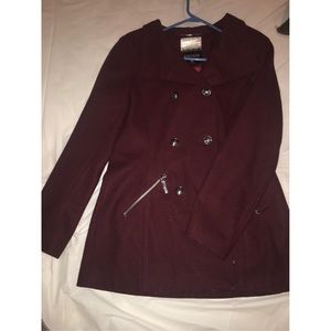 Maroon Kensie Wool coat