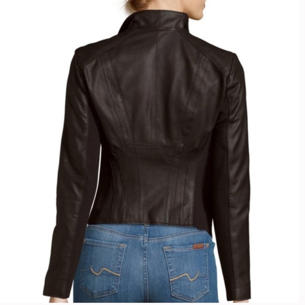 Designer Leather/suede moto jacket - Picture 2 of 4