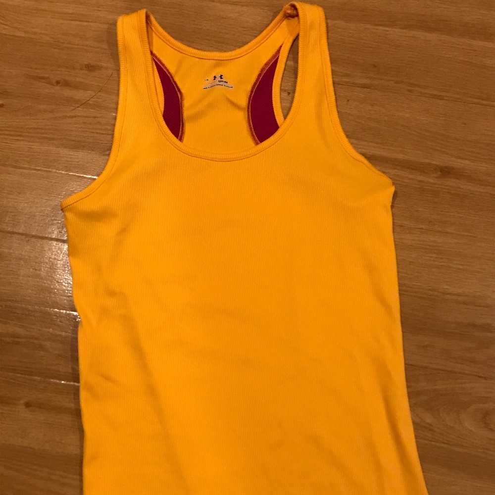 Tank top orange with pink trim