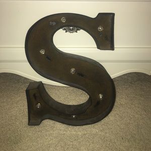 S Light Up Initial