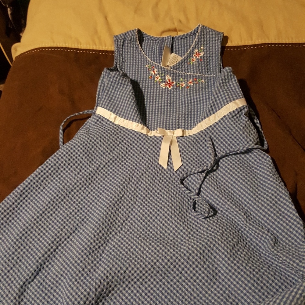 Blue kids dress (Size 12)