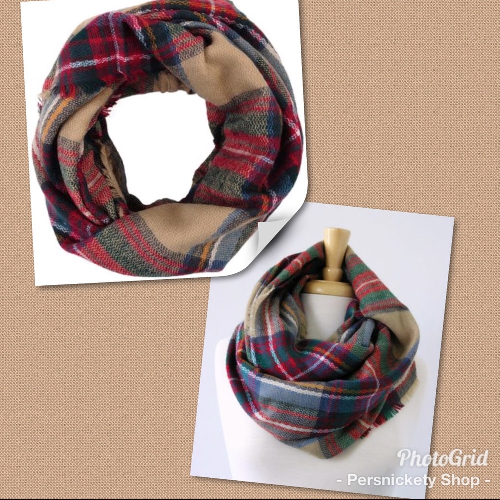 Plaid Infinity Scarf