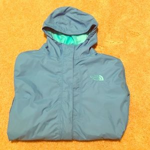 The North Face Teal Rain Jacket
