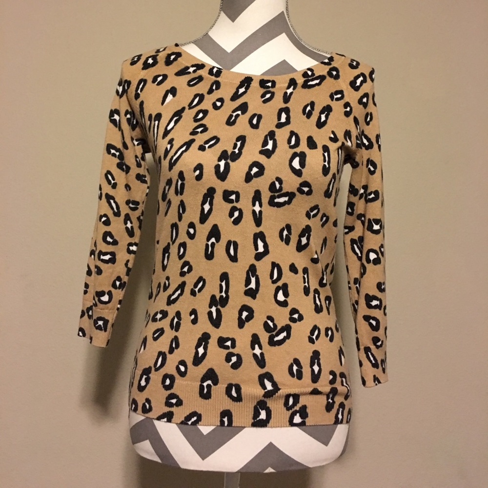 Banana Republic Leopard Print Sweater