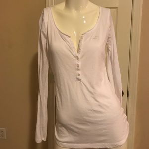 White long sleeve shirt - Hollister