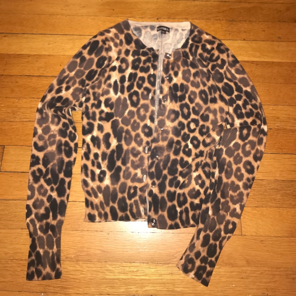 Leopard Print Cardigan